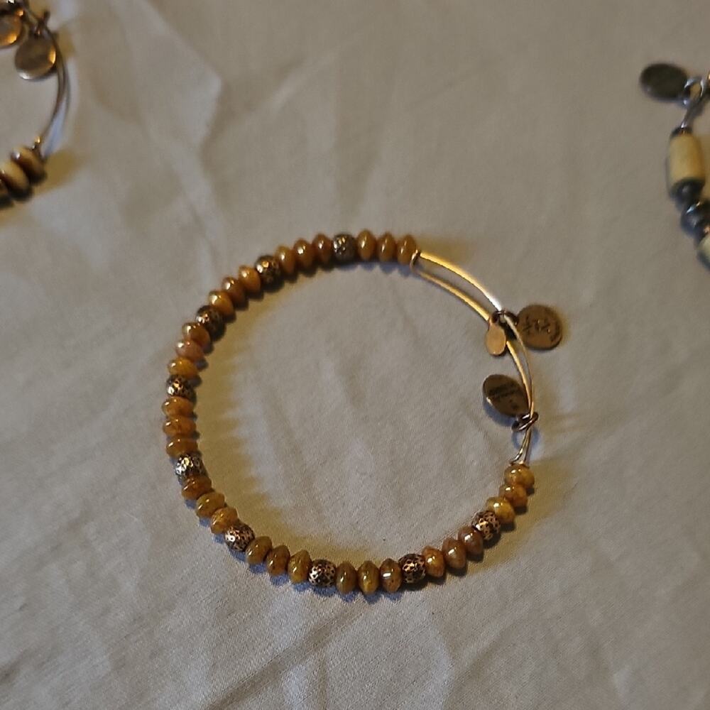 Alex and Ani Gold Beaded Bracelet